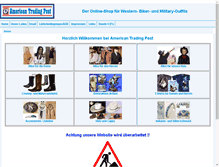 Tablet Screenshot of american-trading-post.de